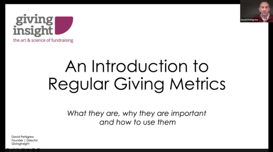 Regular Giving Metrics Webinar